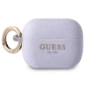 Etui Guess Silicone Glitter na AirPods Pro - purpurowe
