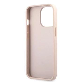 Etui Guess 4G Big Metal Logo na iPhone 13 Pro Max - różowe
