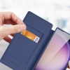 Etui Dux Ducis Skin X Pro do Samsung S24 Ultra z magnetycznym ringiem i klapką - niebieskie