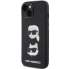 Etui Karl Lagerfeld Silicone Karl&Choupette Head na iPhone 15 - czarne