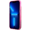 Etui Guess Liquid Glitter 4G Transculent na iPhone 14 - różowe