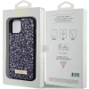 Etui Guess Rhinestone Metal Logo na iPhone 15 - różowe