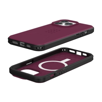 Etui UAG Civilian MagSafe do iPhone 15 Pro Max - purpurowe