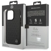 Etui Mercedes Leather Stars Pattern na iPhone 14 Pro - czarne