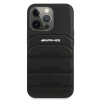 Etui AMG Leather Debossed Lines na iPhone 13 Pro / iPhone 13 - czarne