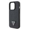 Etui Guess Croco Triangle Metal Logo do iPhone 15 Pro - czarne