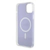 Etui Guess IML Iridescent MagSafe do iPhone 15 - fioletowe