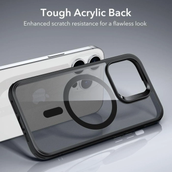Etui ESR Classic Hybrid Halolock z MagSafe na iPhone 14 Pro - matowo-czarne