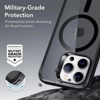 Etui ESR Classic Hybrid Halolock z MagSafe na iPhone 14 Pro - matowo-czarne