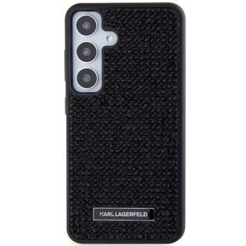 Etui Karl Lagerfeld Rhinestone Metal Logo na Samsung Galaxy S24 - czarne