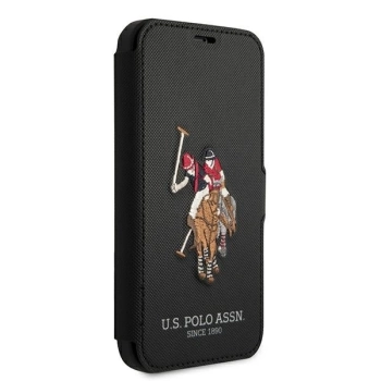 Etui U.S. Polo Assn. Embroidery Collection na iPhone 12 Pro Max - czarne