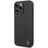 Etui Mercedes Leather Stars Pattern na iPhone 14 Pro Max - czarne