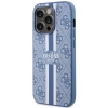 Etui Guess 4G Printed Stripes MagSafe na iPhone 14 Pro Max - niebieskie