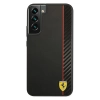 Etui Ferrari On Track Carbon Stripe na Samsung Galaxy S22+ - czarne