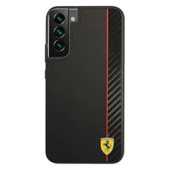 Etui Ferrari On Track Carbon Stripe na Samsung Galaxy S22+ - czarne