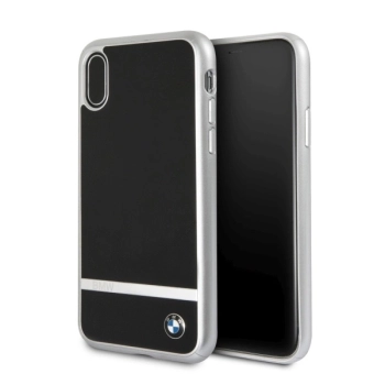 Etui BMW Signature Aluminium Stripe na iPhone X - czarne