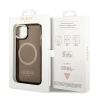 Etui Guess Gold Outline Translucent MagSafe na iPhone 14 Plus - czarne