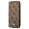 Etui Guess 4G Vintage Gold Logo na iPhone 14 Pro - brązowe