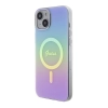 Etui Guess IML Iridescent MagSafe do iPhone 15 - fioletowe