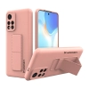 Wozinsky Kickstand Case silikonowe etui z podstawką etui Xiaomi Redmi 10 różowe