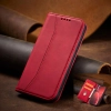 Magnet Fancy Case etui do iPhone 13 Pro Max pokrowiec portfel na karty kartę podstawka czerwony