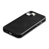iCarer Oil Wax Premium Leather Case skórzane etui iPhone 14 magnetyczne z MagSafe czarny (WMI14220701-BK)