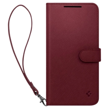 Etui Spigen Wallet S Plus na Samsung Galaxy S23 - burgundowe