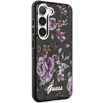 Etui Guess Flower Collection na Samsung Galaxy S23+ - czarne