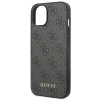 Etui Guess 4G Metal Gold Logo na iPhone 14 - szare
