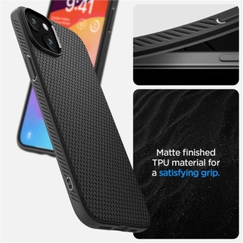 Etui Spigen Liquid Air na iPhone 15 Plus - czarny mat