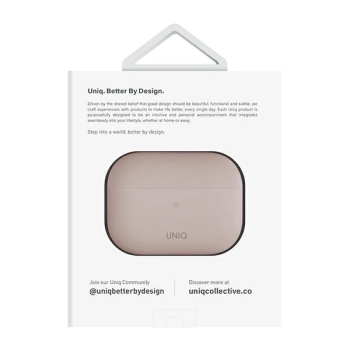 Etui Uniq Lino na AirPods Pro 2 - różowe