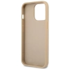 Etui Guess Saffiano Triangle Logo na iPhone 14 Pro Max - beżowe