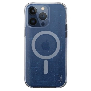 Etui UNIQ Coehl Lumino Magnetic Charging do iPhone 15 Pro Max - niebieskie