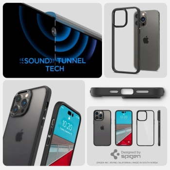 Etui Spigen Ultra Hybrid na iPhone 14 Pro Max - matowo-czarne