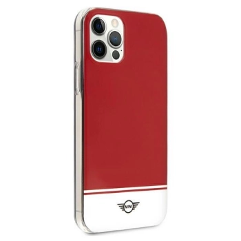 Etui Mini Morris Stripe Collection na iPhone 12 Pro Max - czerwone