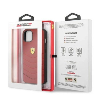 Etui Ferrari Off Track Quilted na iPhone 13 mini - czerwone