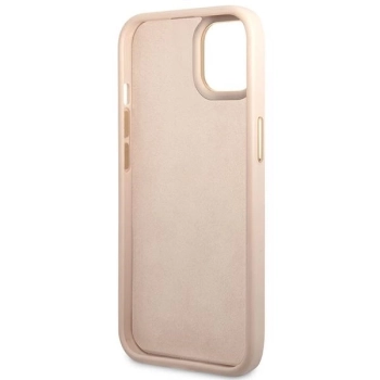 Etui Guess 4G Vintage Gold Logo na iPhone 14 - różowe