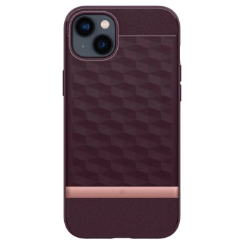 Etui Caseology Parallax Mag z MagSafe na iPhone 14 Plus - burgundowe