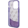 Etui Guess Liquid Glitter 4G Transculent na iPhone 14 Pro - purpurowe