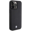 Etui BMW Leather Diamond Pattern na iPhone 15 Pro - czarne