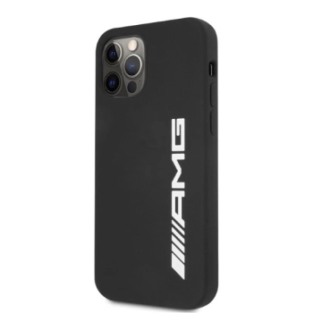 Etui AMG Silicone Big Logo na iPhone 12 Pro Max - czarne