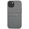 Etui Guess Saffiano Strap na iPhone 13 mini - szare