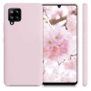 Silicone Case elastyczne silikonowe etui pokrowiec Samsung Galaxy A42 5G różowy