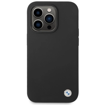 Etui BMW Silicone Metal Logo na iPhone 15 Pro - czarne