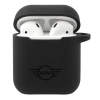 Etui Mini Morris Silicone Collection na AirPods 1/2 - czarne