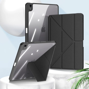Dux Ducis Magi etui do iPad Air (5. generacji) / (4. generacji) pokrowiec smart cover z podstawką i schowkiem na Apple Pencil czarny