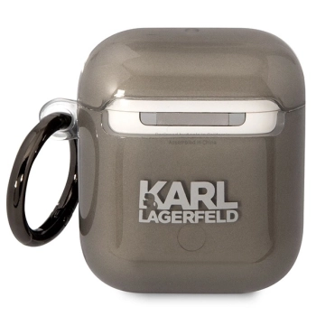 Etui Karl Lagerfeld Karl's Head na AirPods 1/2 - czarne