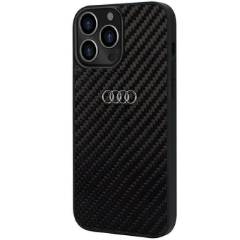 Etui Audi Carbon Fiber na iPhone 13 Pro Max - czarne