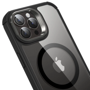 Etui ESR Armor Tough Kickstand Halolock z MagSafe na iPhone 15 Pro Max - przezroczysto-czarne