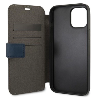 Etui U.S. Polo Assn. Embroidery Collection na iPhone 12 Pro Max - granatowe